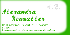 alexandra neumuller business card
